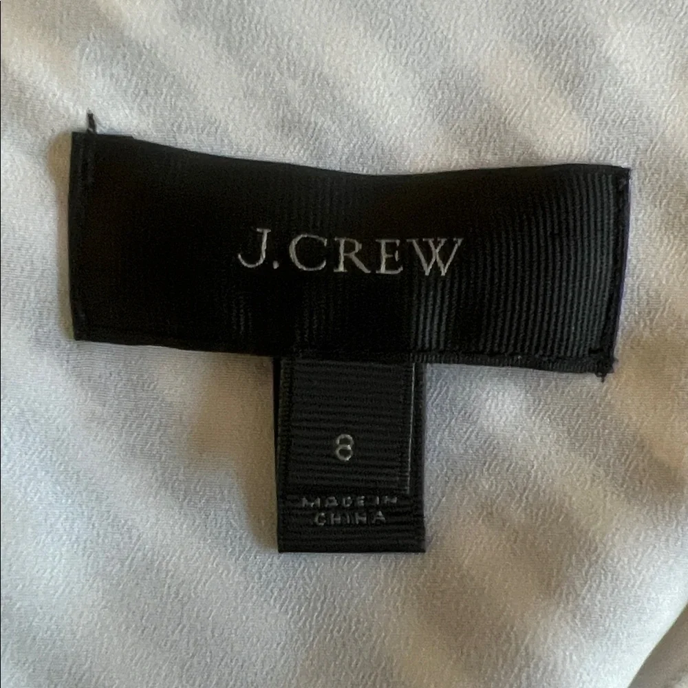 JCrew Tweed Striped Drop Waist Dress Blue/White Size 8 Style B9826